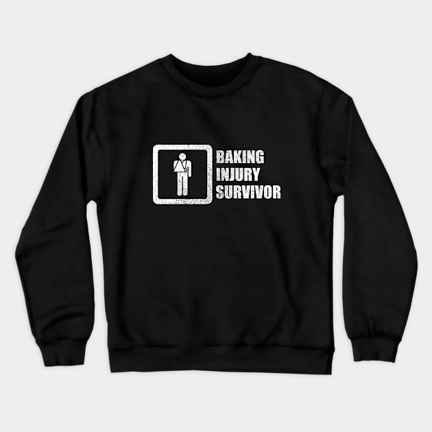 Baking Injury Survivor Crewneck Sweatshirt by GloopTrekker